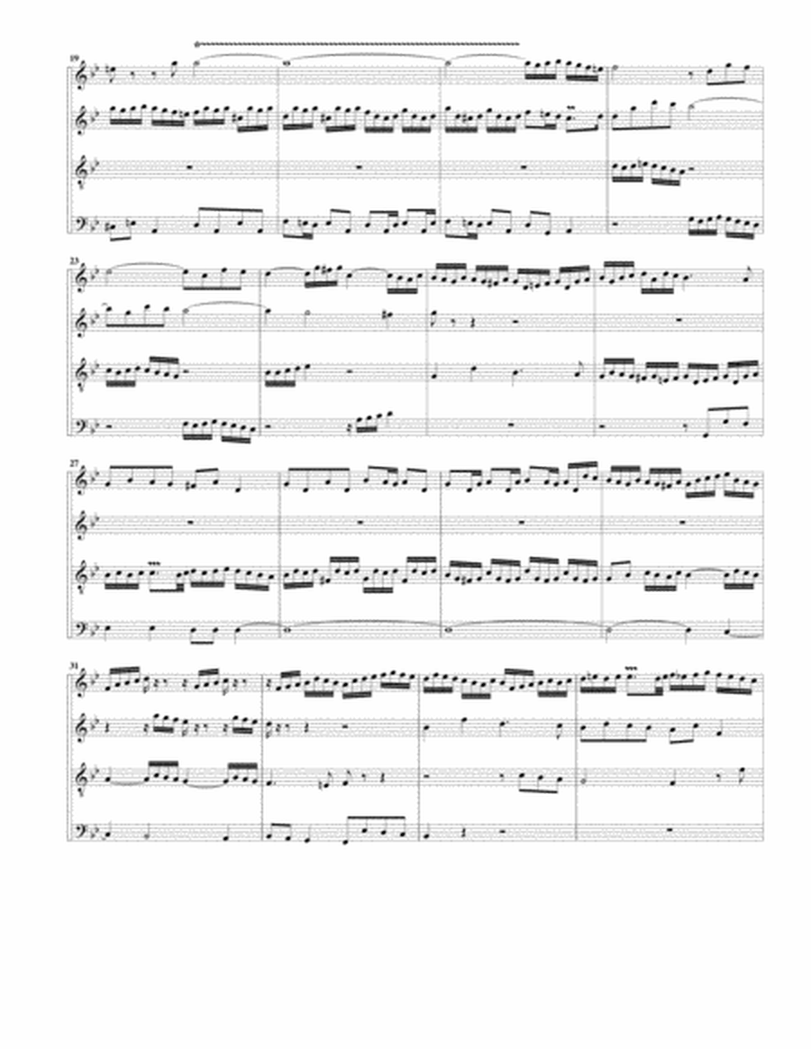 Fugue for organ, BWV 578 (Arrangement for 4 recorders)