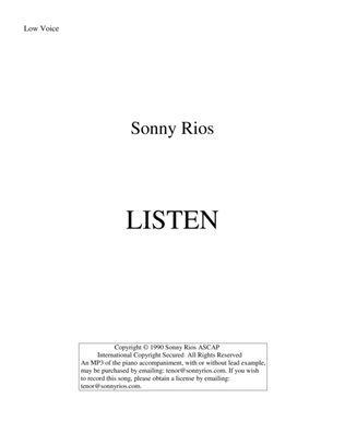 Book cover for LISTEN