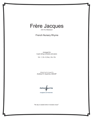 Book cover for Frere Jacques