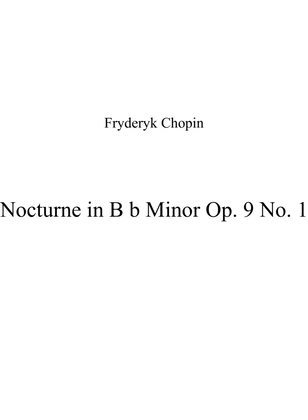 Nocturne in B b Minor Op. 9 No. 1