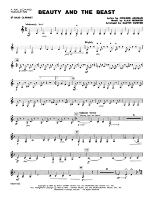 Book cover for Beauty and the Beast (Medley) - Bb Bass Clarinet