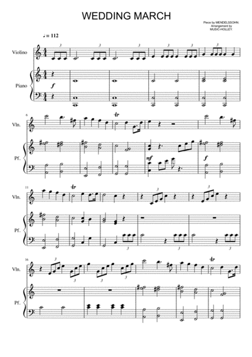 Mendelssohn - Wedding March (for violin and piano) image number null