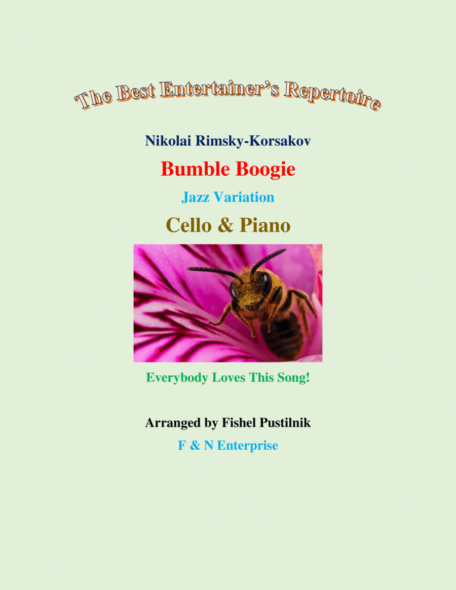 "Bumble Boogie Jazz Variation"-Piano Background Track for Cello and Piano-Video image number null