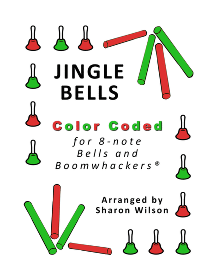 Jingle Bells for 8-note Bells and Boomwhackers (with Color Coded Notes) image number null