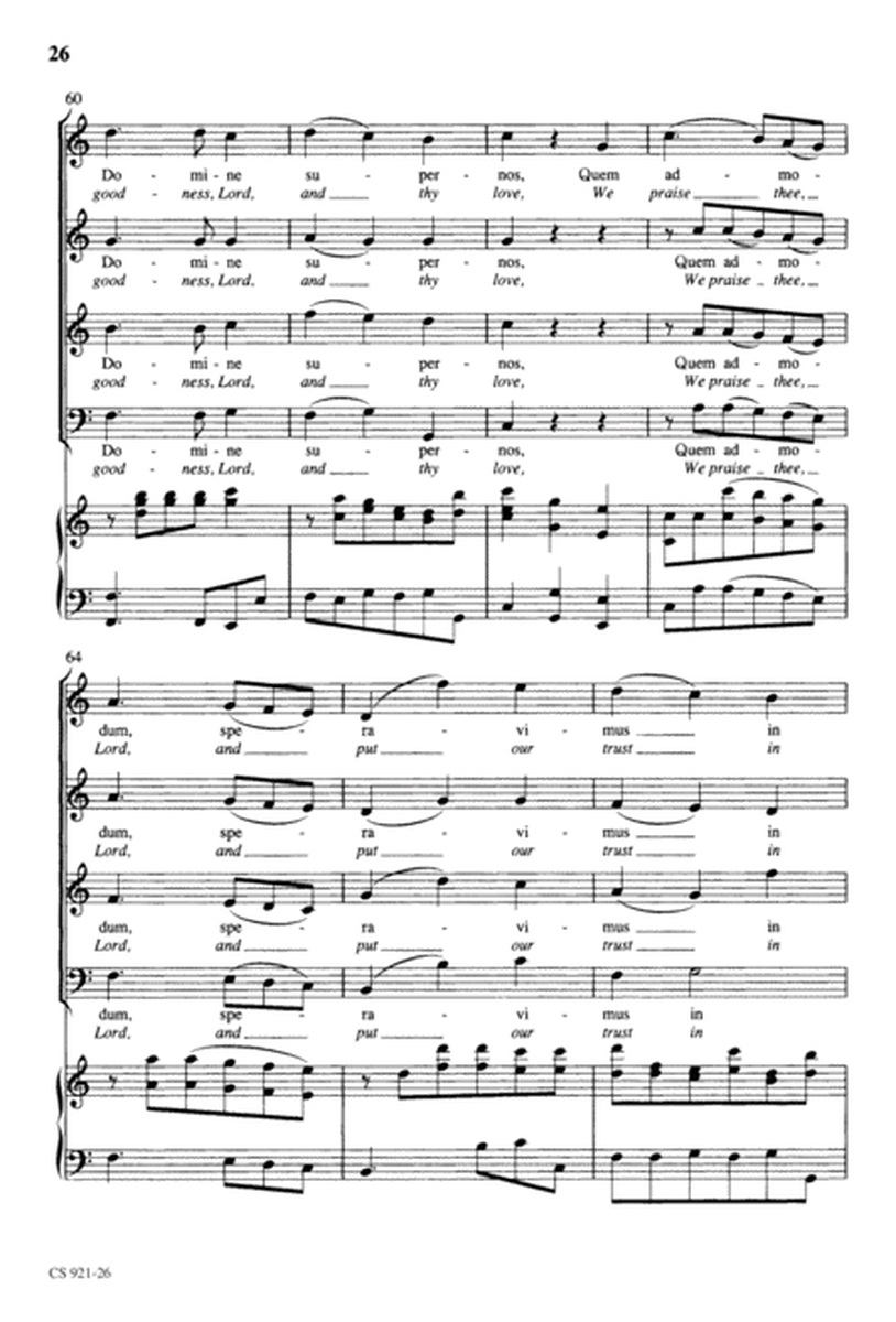 Te Deum - Choral Score