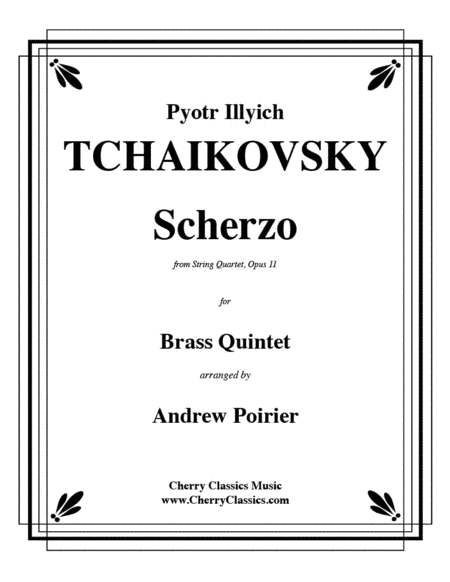 Scherzo for Brass Quintet from String Quartet, Opus 11