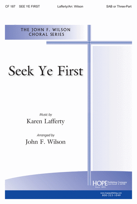 Book cover for Seek Ye First