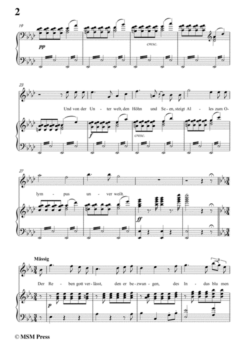 Schubert-Uraniens Flucht(Urania's Flight),D.554,in A flat Major,for Voice&Piano image number null