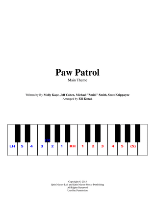 Book cover for Paw Patrol Theme