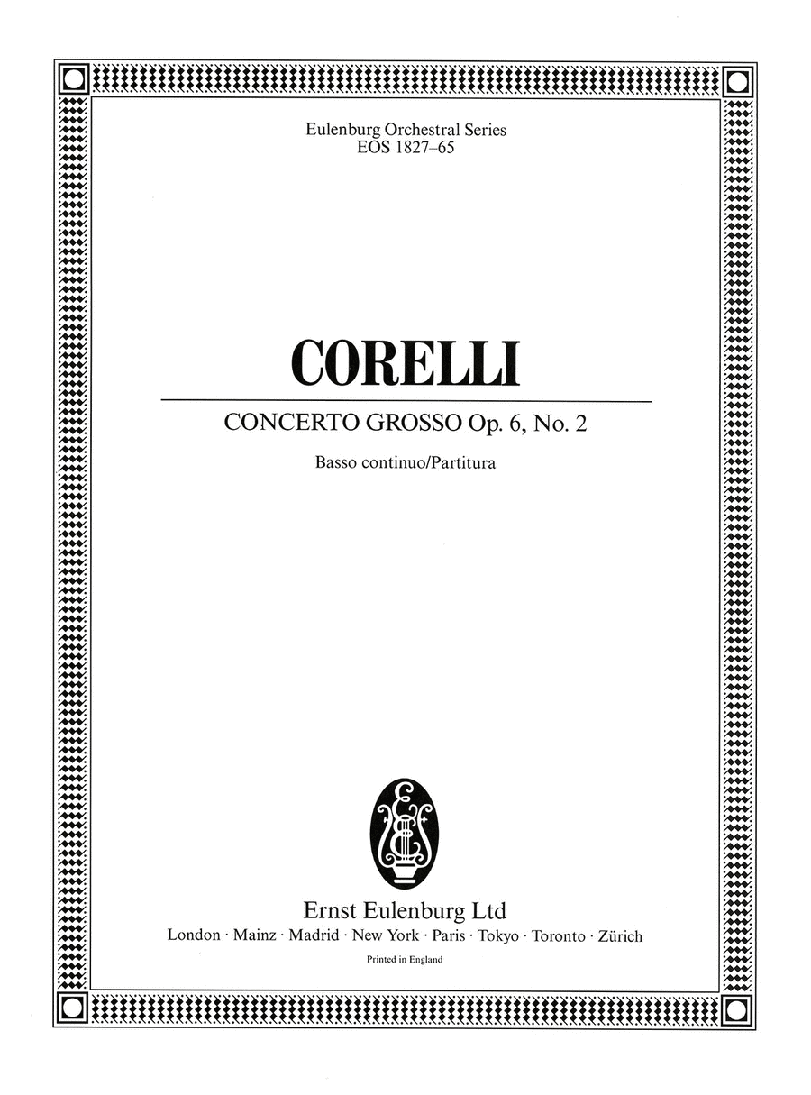 Concerto grosso Op. 6 No.2 in F major