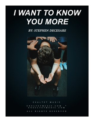 Book cover for I Want To Know You More