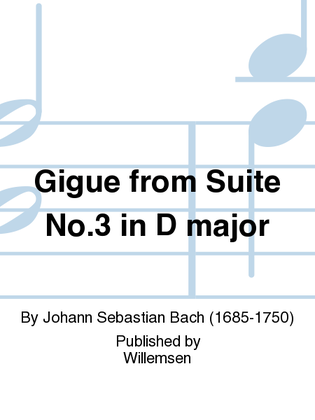 Book cover for Gigue from Suite No.3 in D major