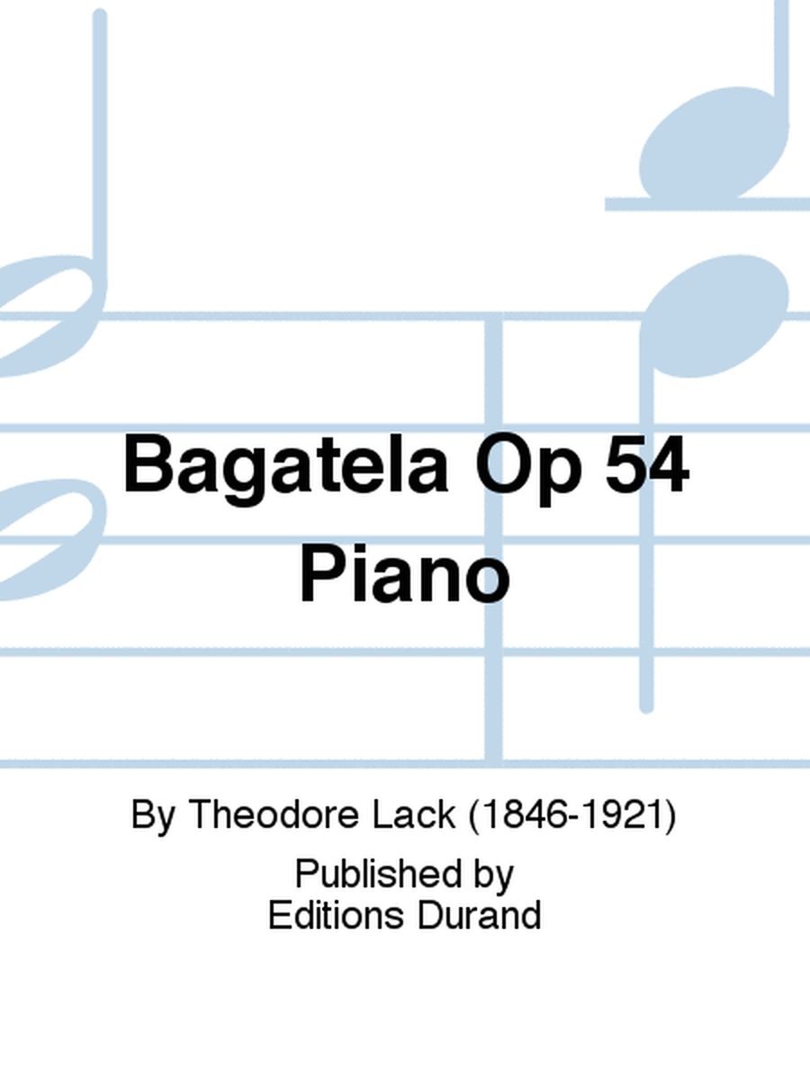 Bagatela Op 54 Piano