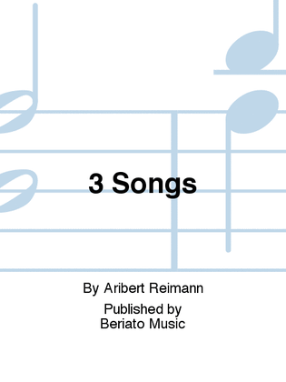 Book cover for 3 Songs