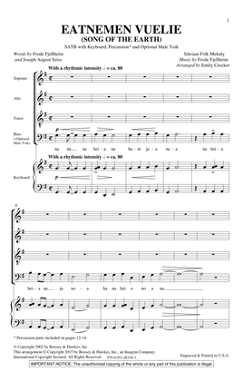 Eatnemen Vuelie (Song Of The Earth) (arr. Emily Crocker)