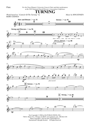 Book cover for Turning (arr. Joni Jensen) - Flute