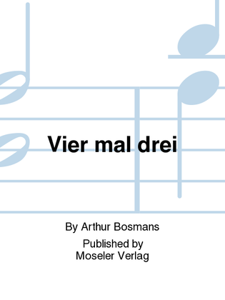 Book cover for Vier mal drei