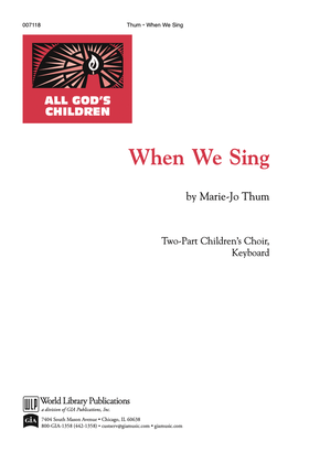 Book cover for When We Sing