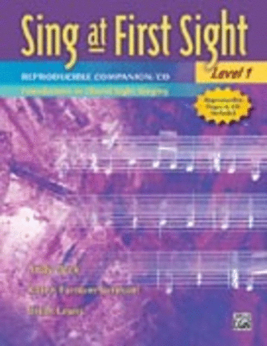 Sing At First Sight Reproducible Companion Book/CD