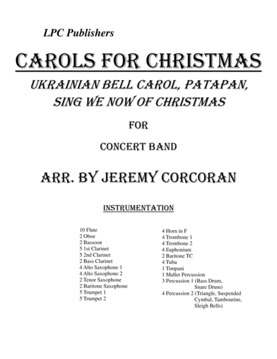 Carols of Christmas for Concert Band image number null