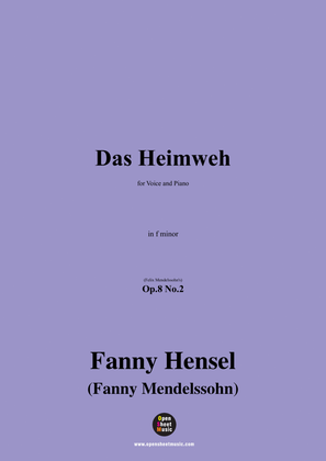 Fanny Mendelssohn-Das Heimweh,Op.8 No.2,in f minor