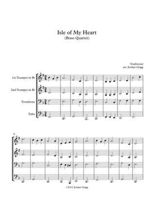 Book cover for Isle of My Heart (Brass Quartet)