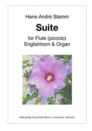 Book cover for Suite for piccolo, English horn & organ