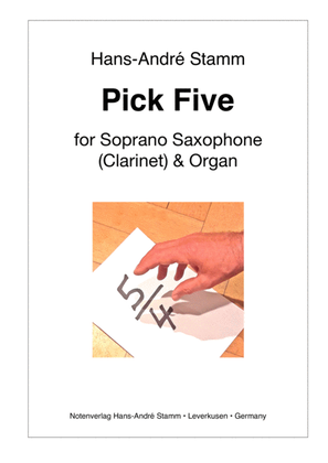 Book cover for Pick five for Soprano Saxophone and Organ