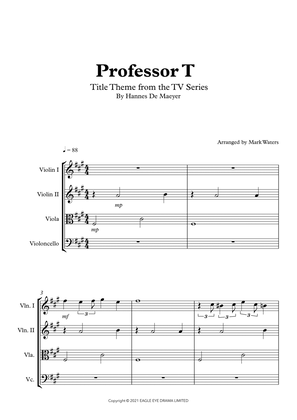 Book cover for Professor T Uk (titles) - Score Only