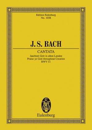 Book cover for Cantata No. 51, "Dominica 15 Post Trinitatis et in Ogni Tempo"