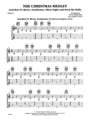 21st Century Guitar Ensemble Series: Christmas Medley: Guitar 3