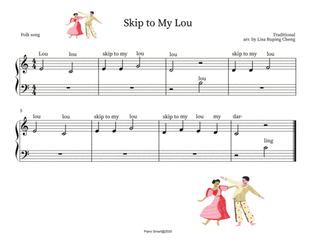Book cover for Skip to My Lou for beginners' piano