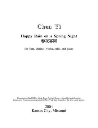 Book cover for Happy Rain on A Spring Night