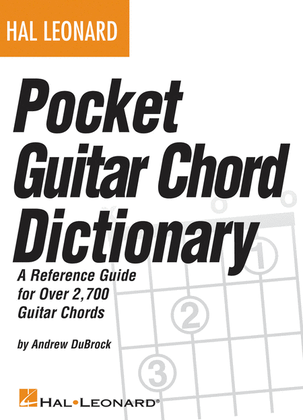 Book cover for Hal Leonard Pocket Guitar Chord Dictionary