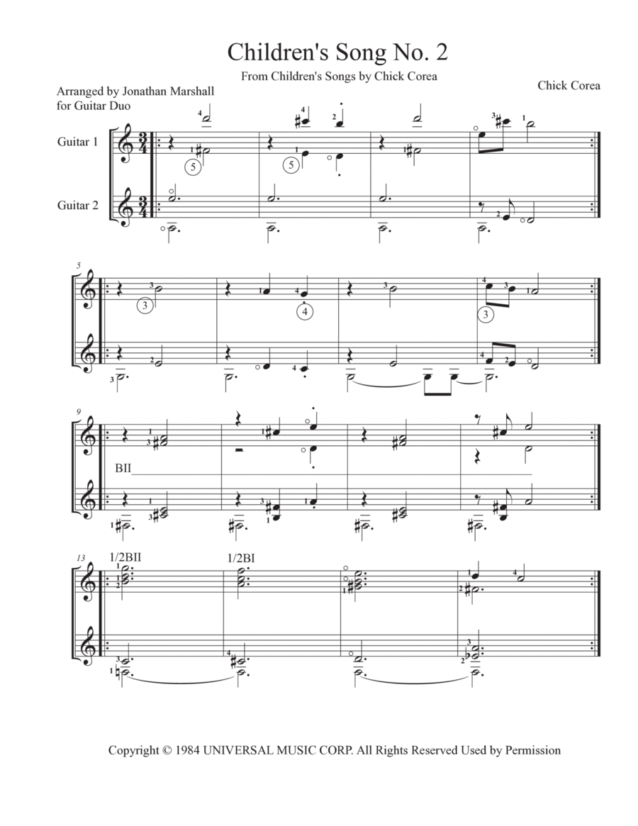 Children's Song No. 2 - Score Only image number null