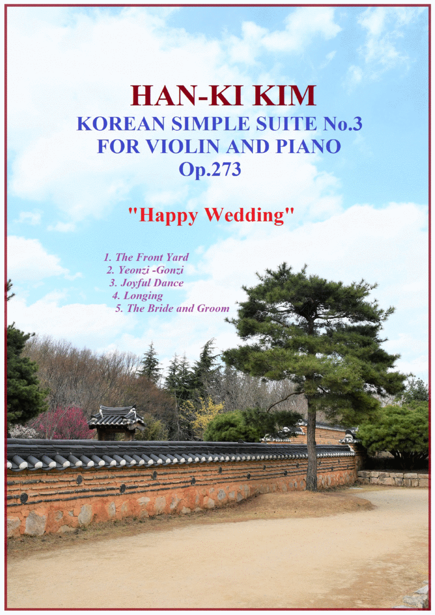 Korean Simple Suite No.3 "Happy Wedding" (For Violin and Piano) image number null