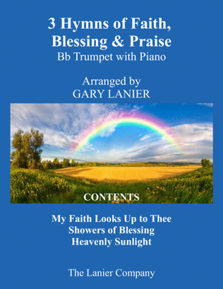 Book cover for 3 Hymns of Faith, Blessing & Praise (For Bb Trumpet & Piano with Score/Parts)