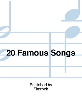 Book cover for Twenty Famous Songs
