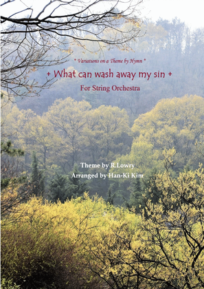 Book cover for What can wash away my sin (For String Orchestra)