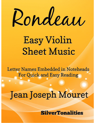 Book cover for Rondeau Easy Violin Sheet Music