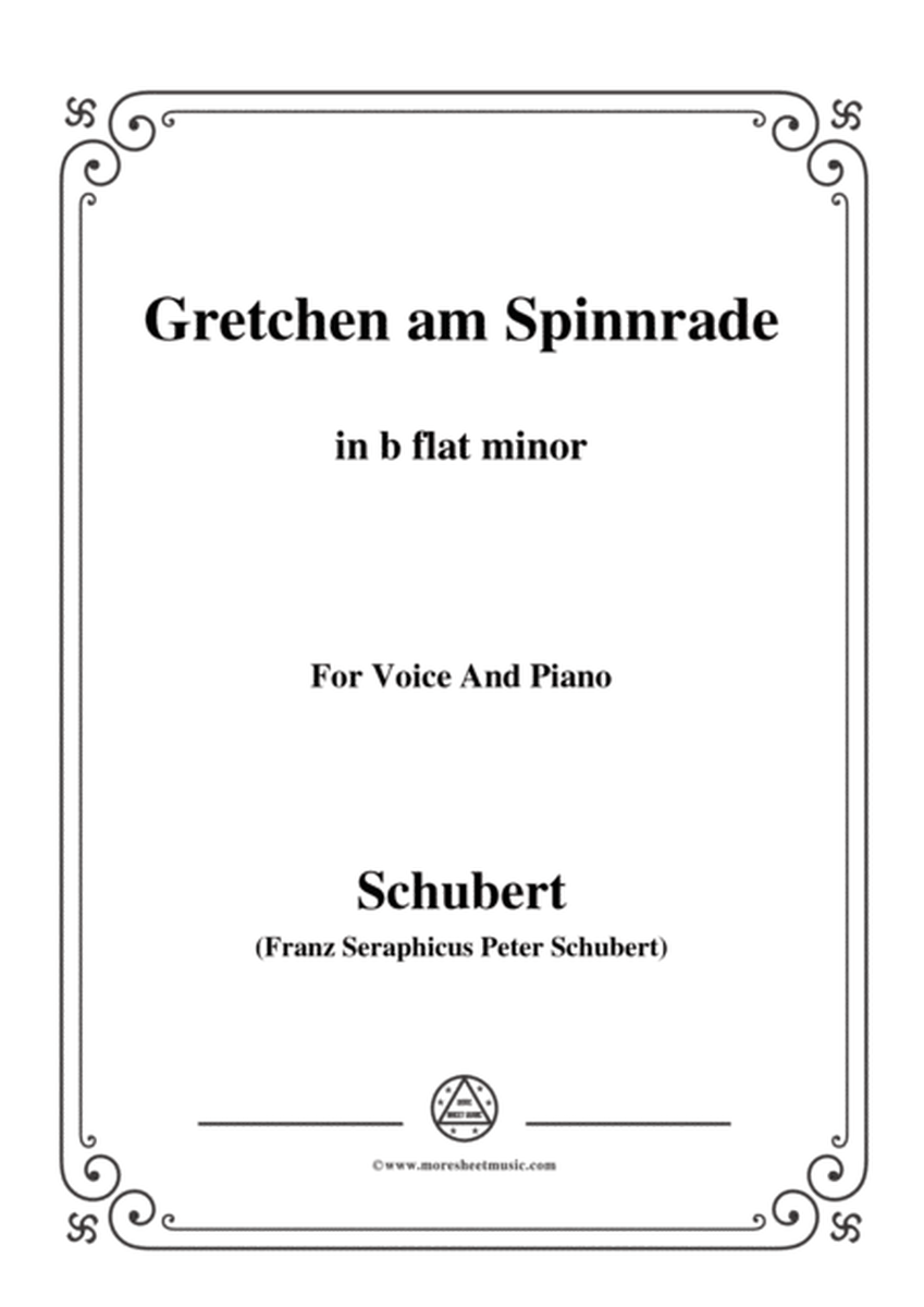 Schubert-Gretchen am Spinnrade in b flat minor,for voice and piano image number null