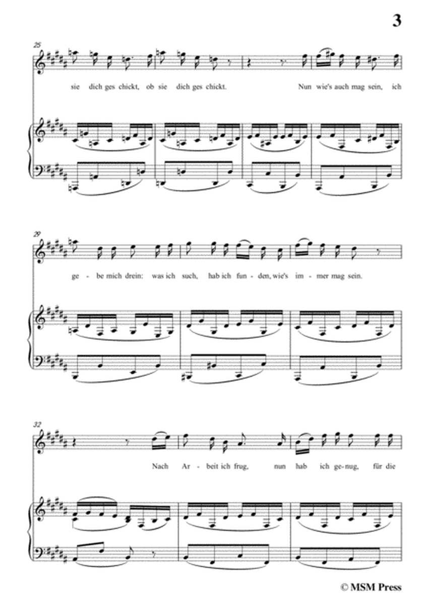 Schubert-Danksagung an den Bach,from 'Die Schöne Müllerin',Op.25 No.4,in B Major,for Voice&Piano image number null