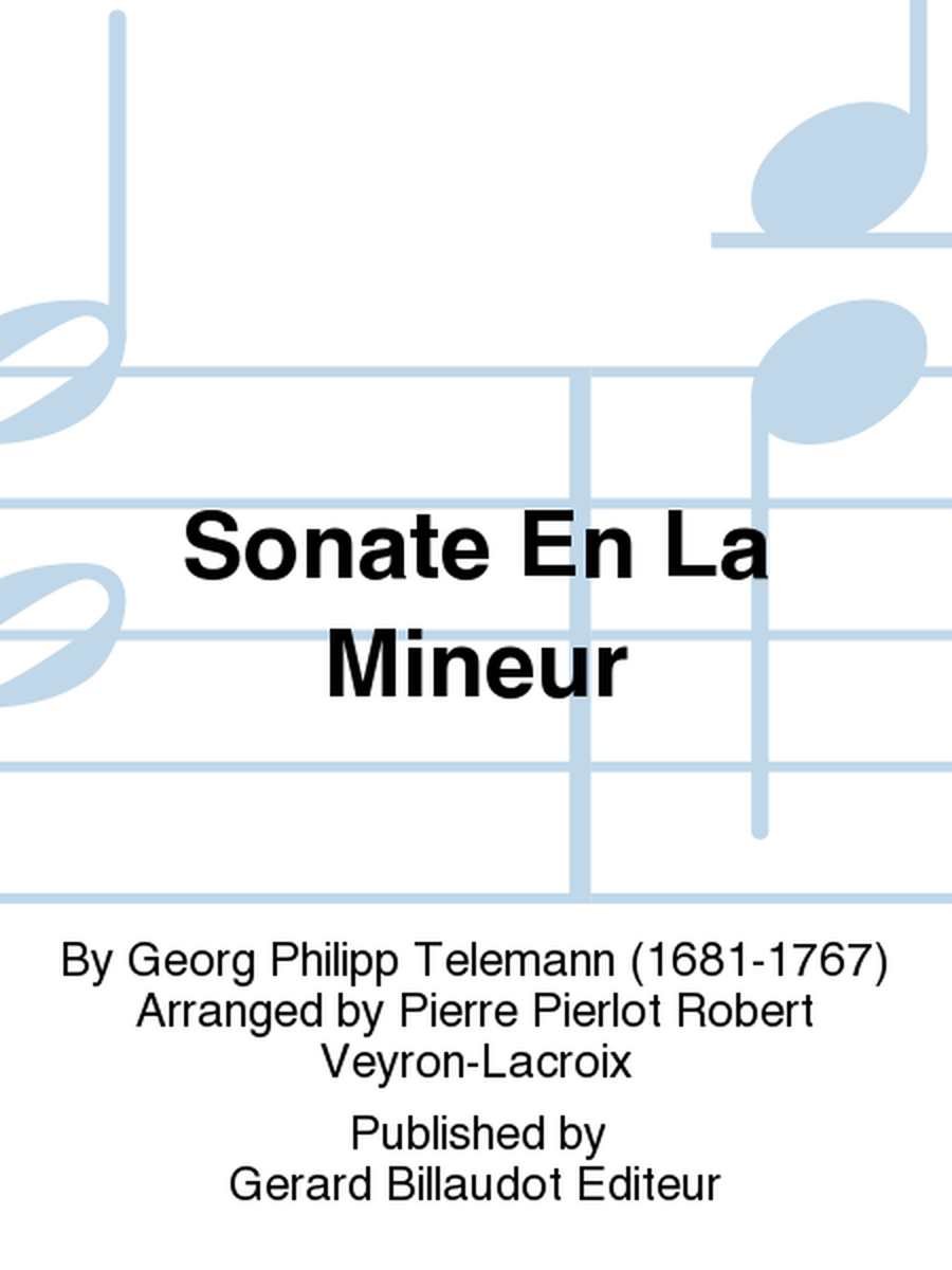 Sonate En La Mineur