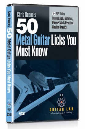 Book cover for 50 Metal Licks You Must Know (DVD)