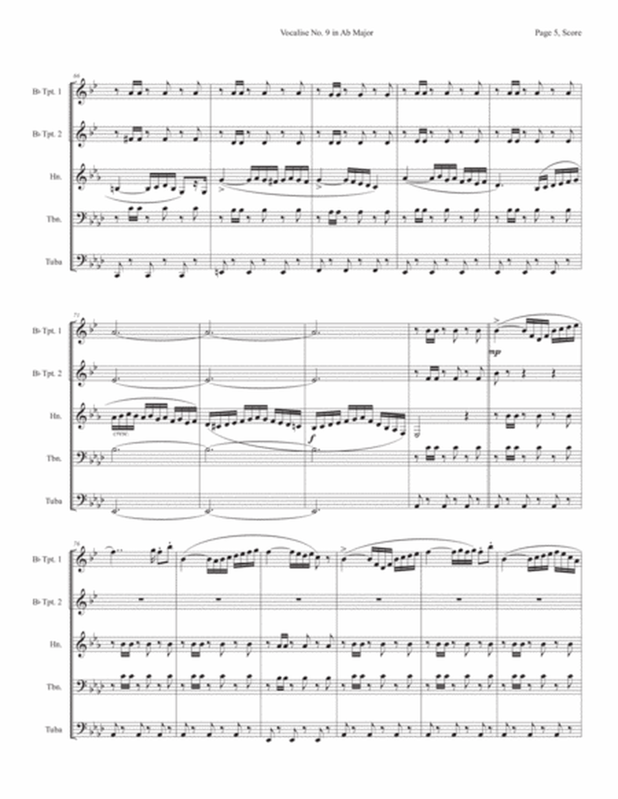 Vocalise No. 9 in Ab Major from 12 Vocalises for Mezzo Soprano image number null