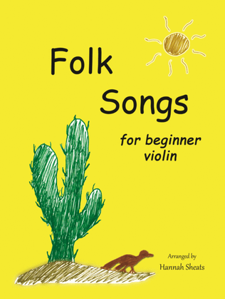 Book cover for Folksongs for Beginner Violin