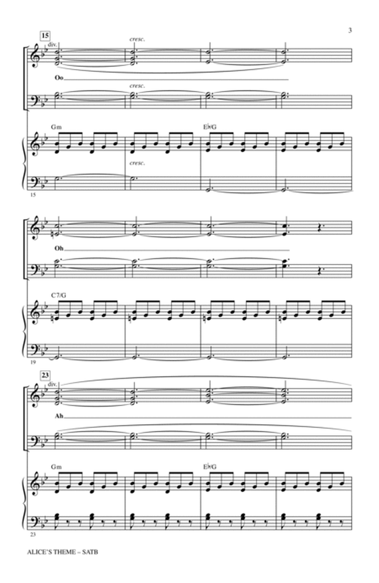 Alice's Theme (from Alice In Wonderland) (arr. Mac Huff)