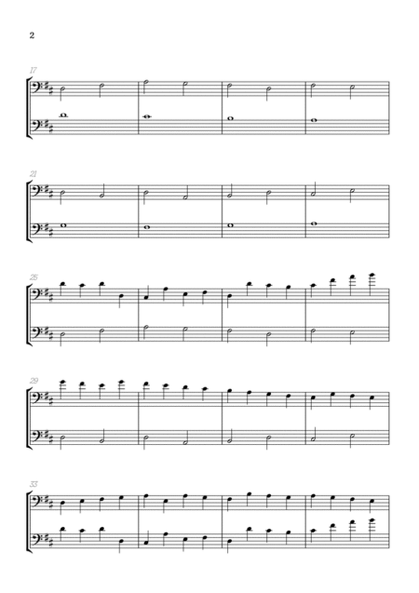 Pachelbel Canon in D • cello duet sheet music image number null