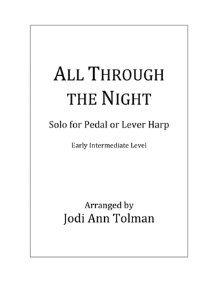 Book cover for All Through the Night, Harp Solo