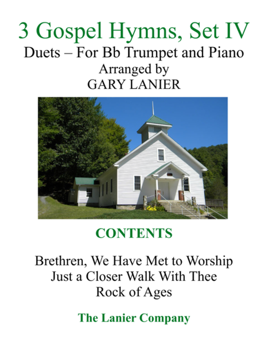 Gary Lanier: 3 GOSPEL HYMNS, Set IV (Duets for Bb Trumpet & Piano) image number null